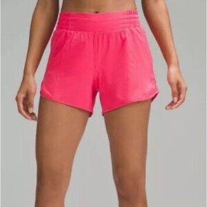 Lululemon hotty hot shorts high rise 4” inseam lip gloss